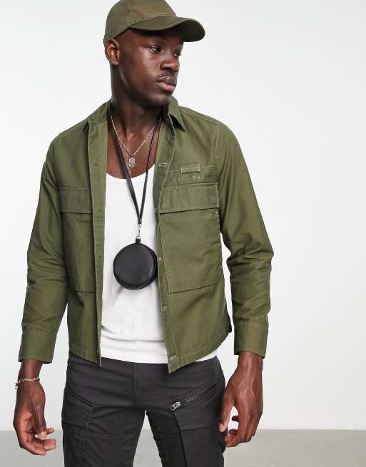 G Star overshirt in khaki