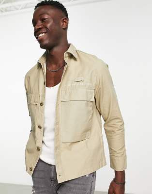 G-Star overshirt in stone