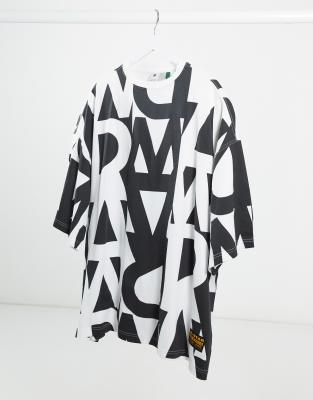 G-Star oversized t-shirt dress in mono 