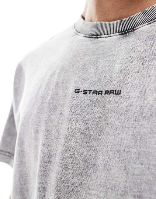 G-Star - Oversized T-shirt met logoprint in het midden in zwart, 2 van 4