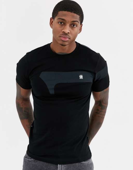 panel slim fit t-shirt in teal | ASOS