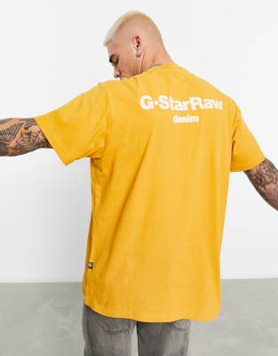 g star yellow t shirt