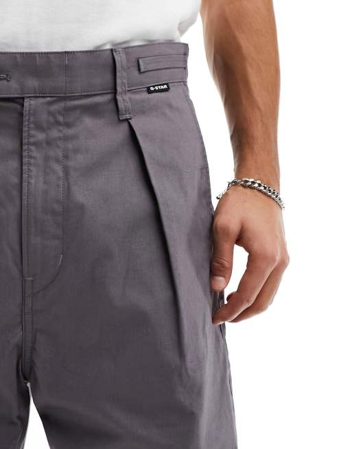 G-Star Herren Pleated Chino Belt Relaxed Pants – Bequeme Herrenhose Mit Bundfalten & Gürtelschlaufen