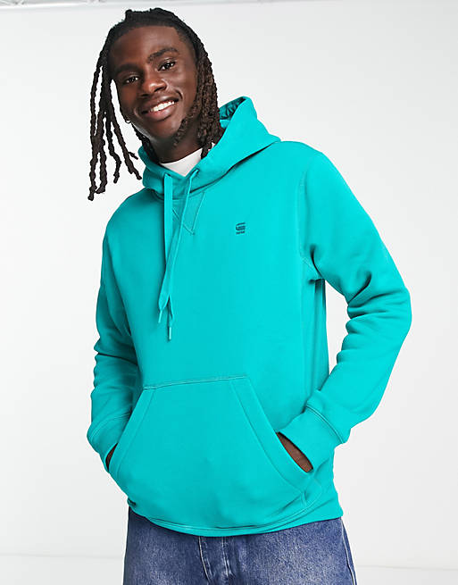 G-Star Premium core hoodie in green | ASOS
