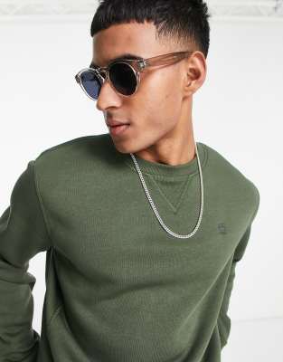 G-Star Premium core sweatshirt in olive green