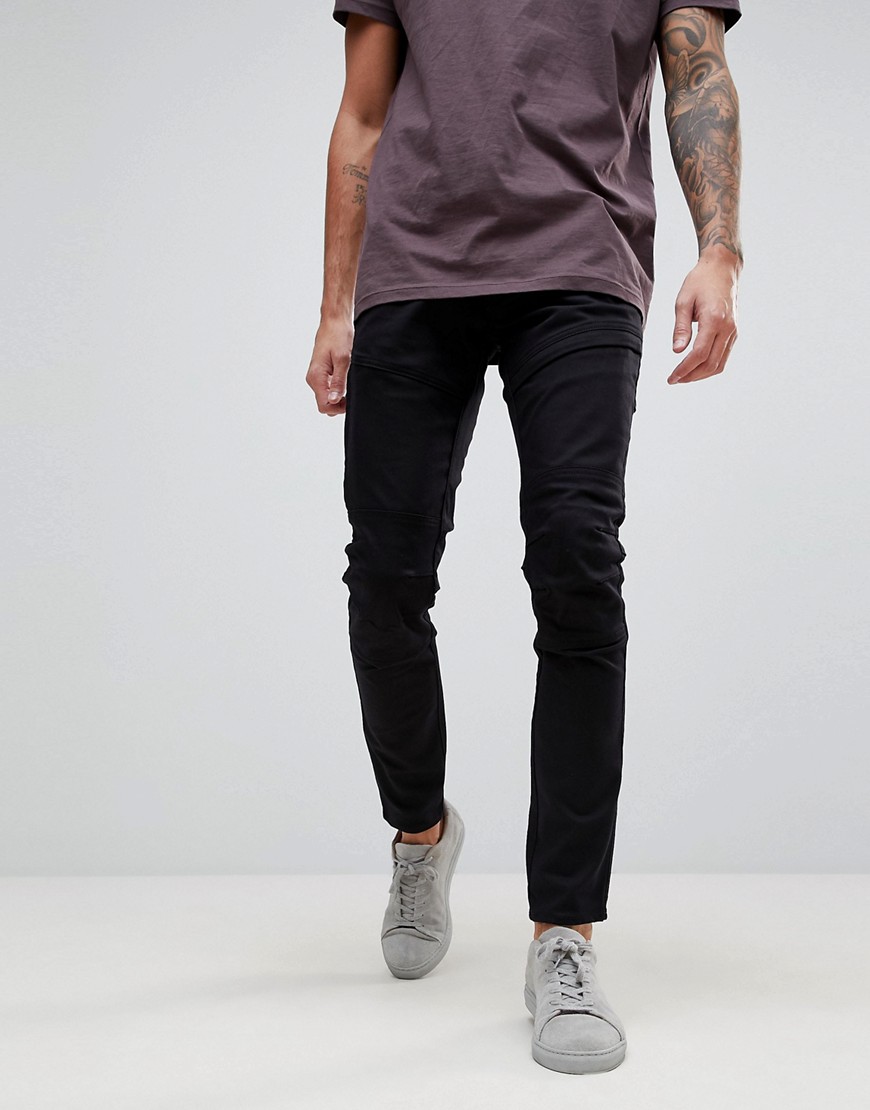 G-Star – Rackam – Jeans i råskuren denim med supersmal passform-Marinblå