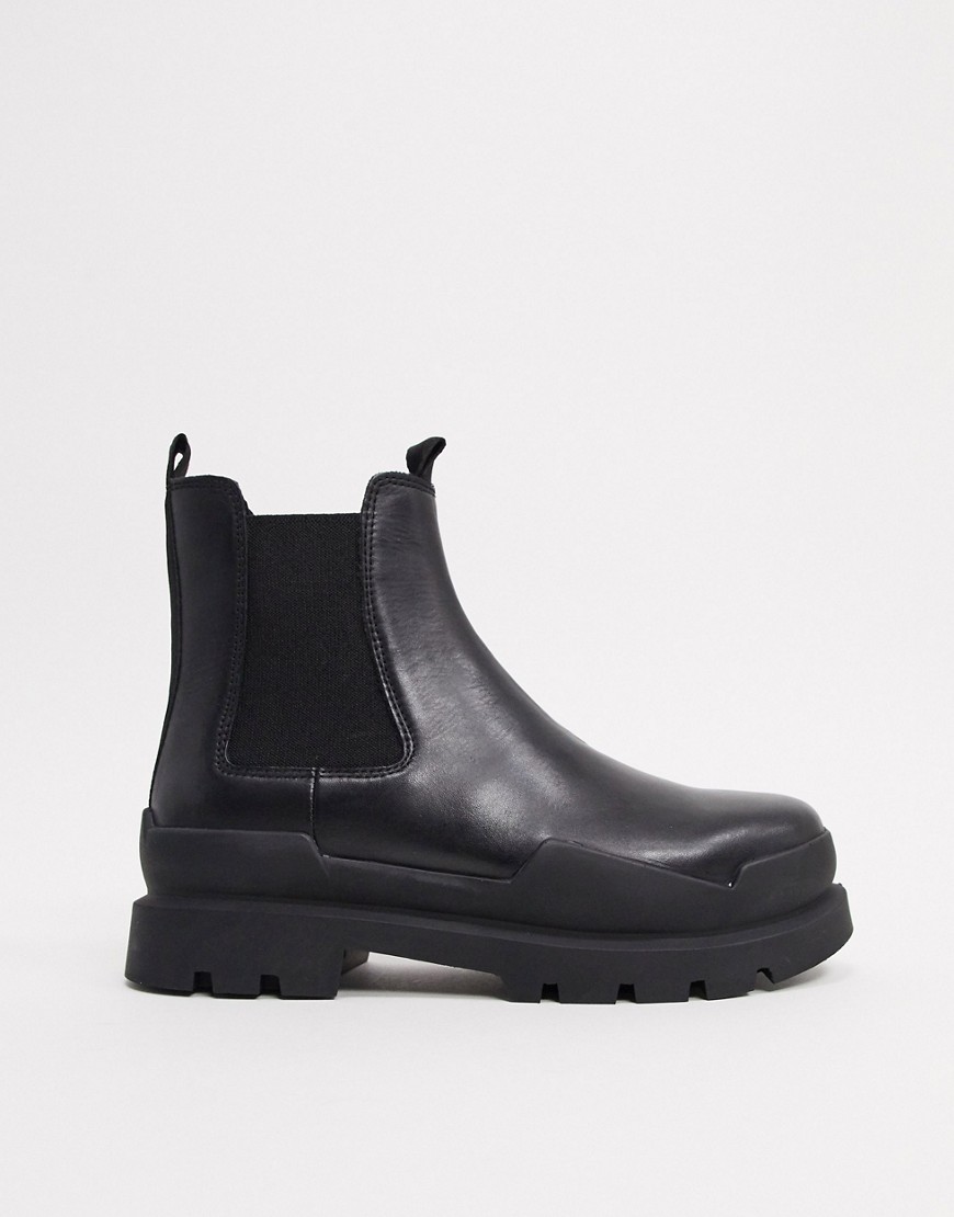 G-Star Rackam leather chelsea boot-Black