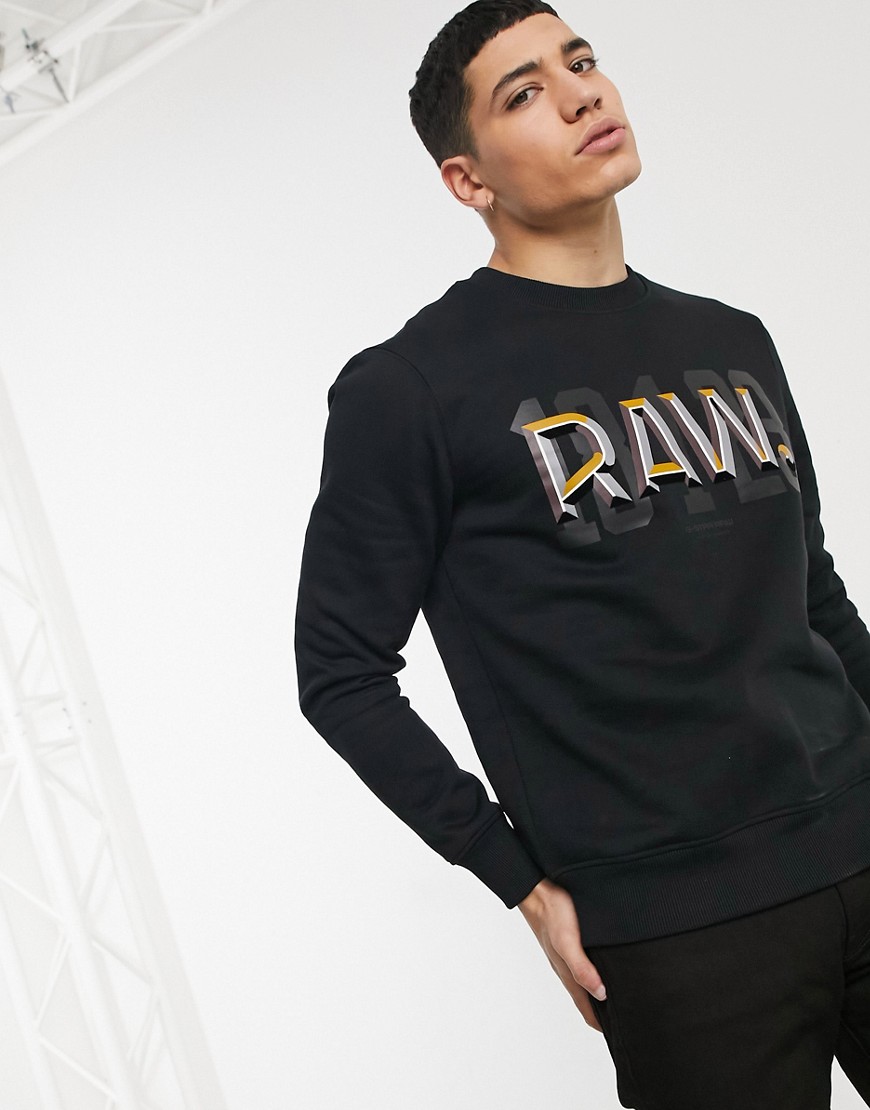G-Star raw dot sweatshirt in black