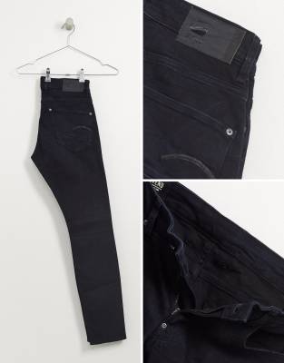 g star revend skinny jeans black