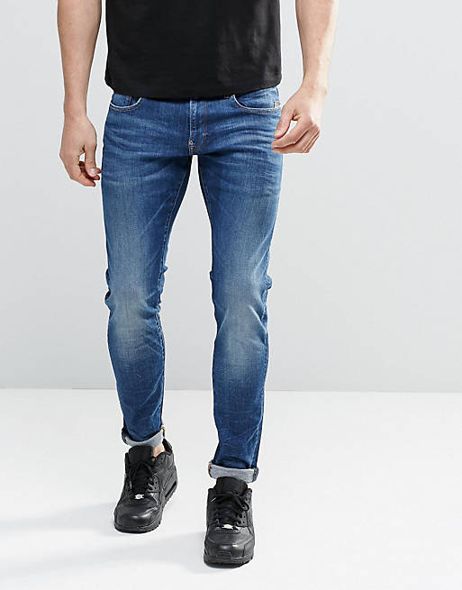 G-Star Revend Super Skinny Jeans Dark Indigo Aged | ASOS