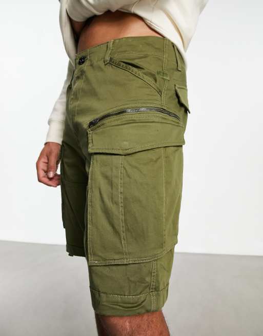 G-Star - Rovic - Pantaloncini comodi kaki con zip, 2 di 4