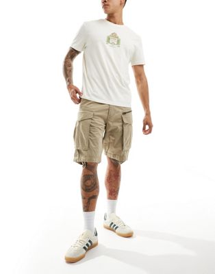 G-star rovic relaxed cargo shorts in beige