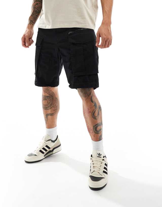 G-Star - rovic relaxed cargo shorts in black