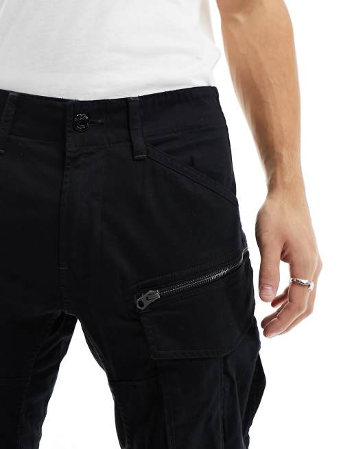 G-Star – Rovic – Svarta avsmalnande cargobyxor med 3D-stil – Endast hos ASOS, 4 av 5
