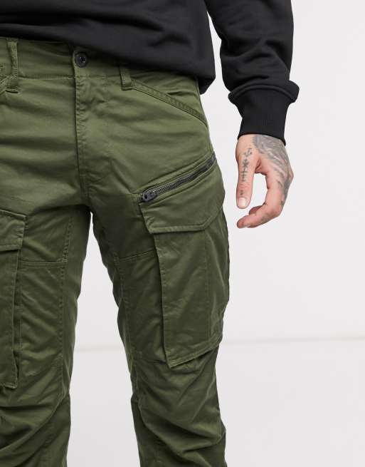 G-Star – Rovic Zip 3D – Kakigröna byxor med raka ben och avsmalnande passform, 3 av 4