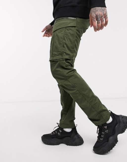 G-Star – Rovic Zip 3D – Kakigröna byxor med raka ben och avsmalnande passform, 4 av 4