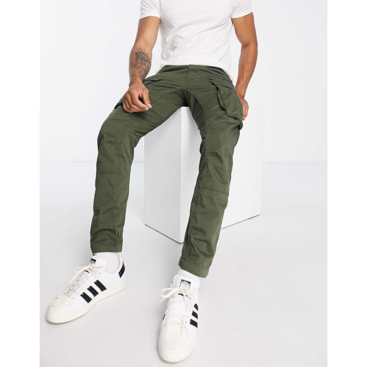 G-Star Rovic Zip 3D straight tapered fit pants in khaki | ASOS