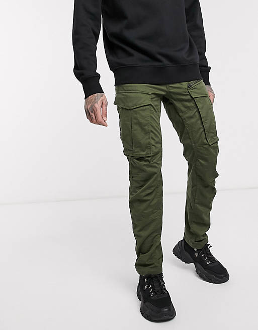 G-Star Rovic Zip 3D straight tapered fit trousers in khaki