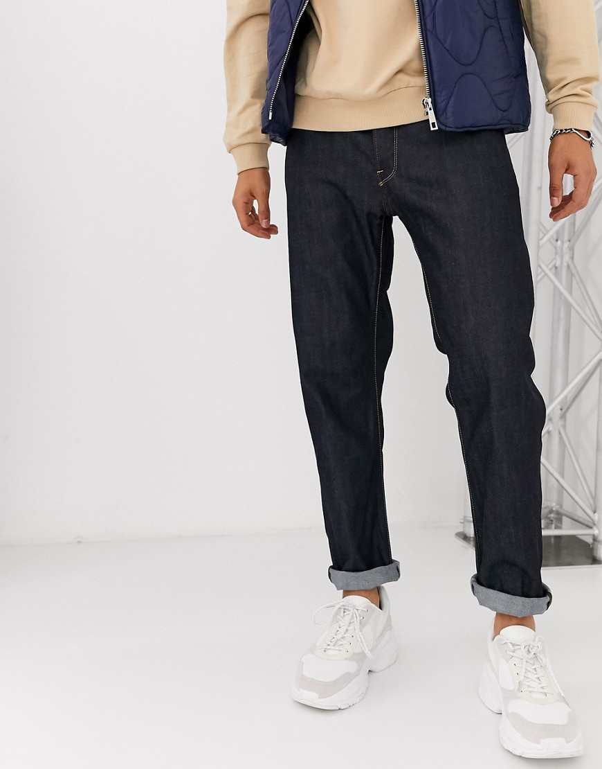 G-Star – Ryck 3D – Mellanblå straight jeans med avsmalnande passform