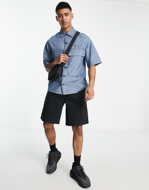 Naschrift Ondeugd Bang om te sterven G-star short sleeve denim shirt in blue | ASOS