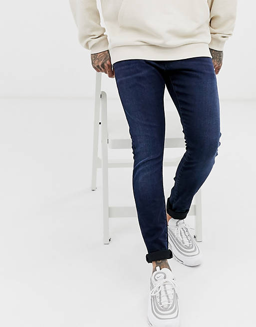 G-Star - Skinny-fit jeans in indigo marineblauw