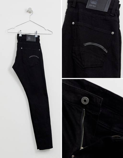 G-Star - Skinny-fit jeans in zwart, 4 van 4