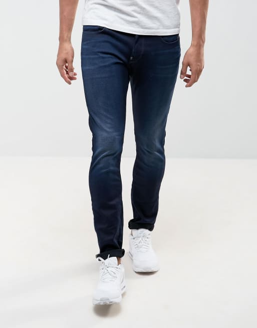 G-Star – Skinny jeans med superstretch och mörk tvätt