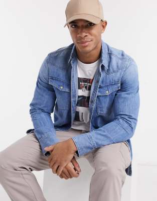 g star denim shirt