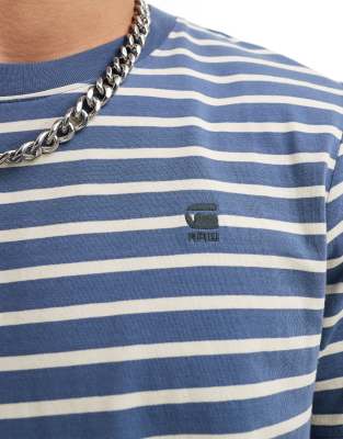 G-Star Herren Stripe Slim T-Shirt – Aus Bio-Baumwolle, Mit Querstreifen, Slim Fit