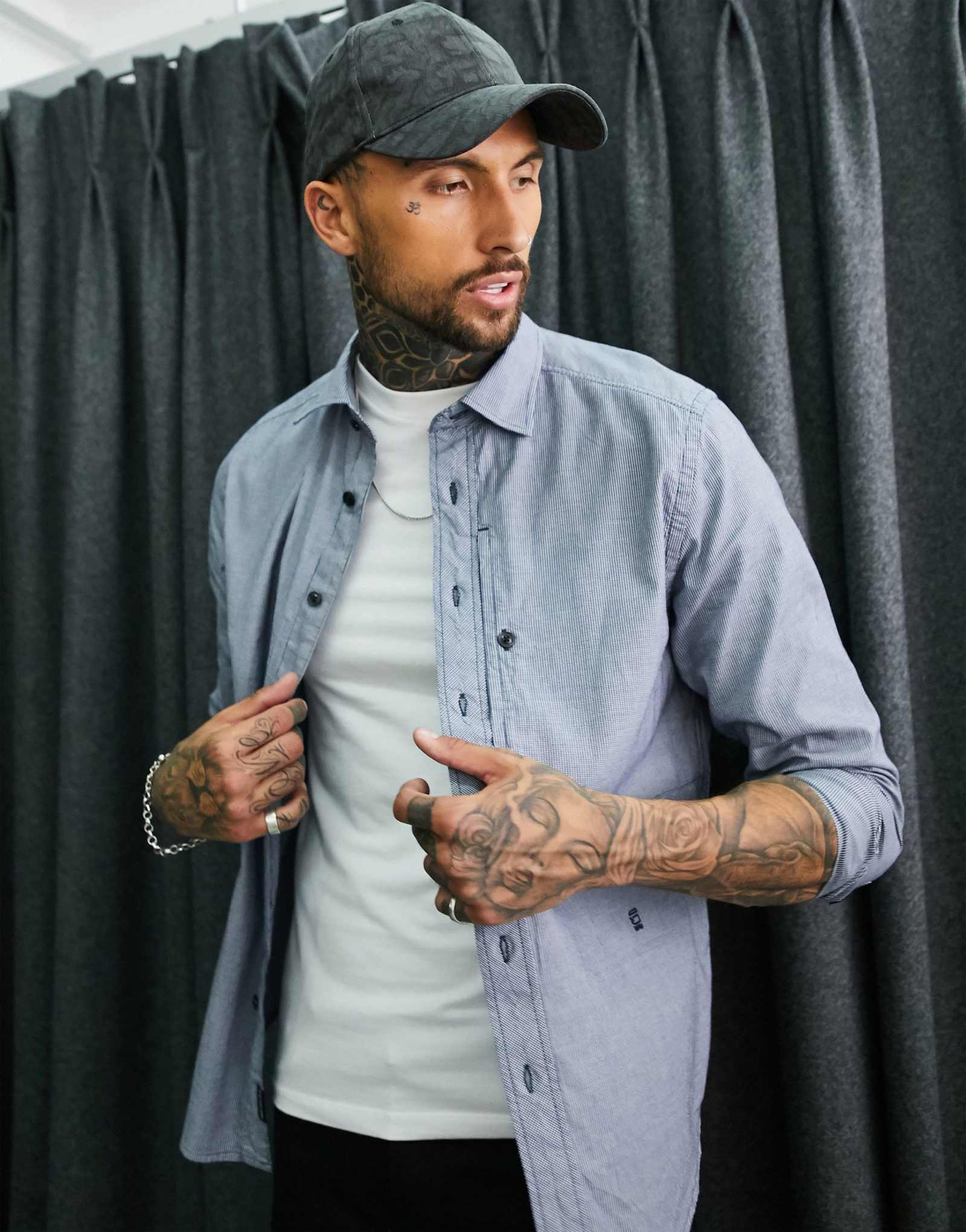 Прямая рубашка с длинным рукавом G-Star stalt