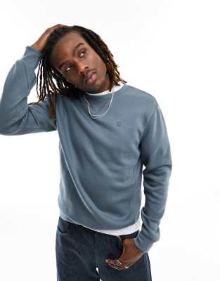 G-Star crew neck sweat in baby blue  - ASOS Price Checker