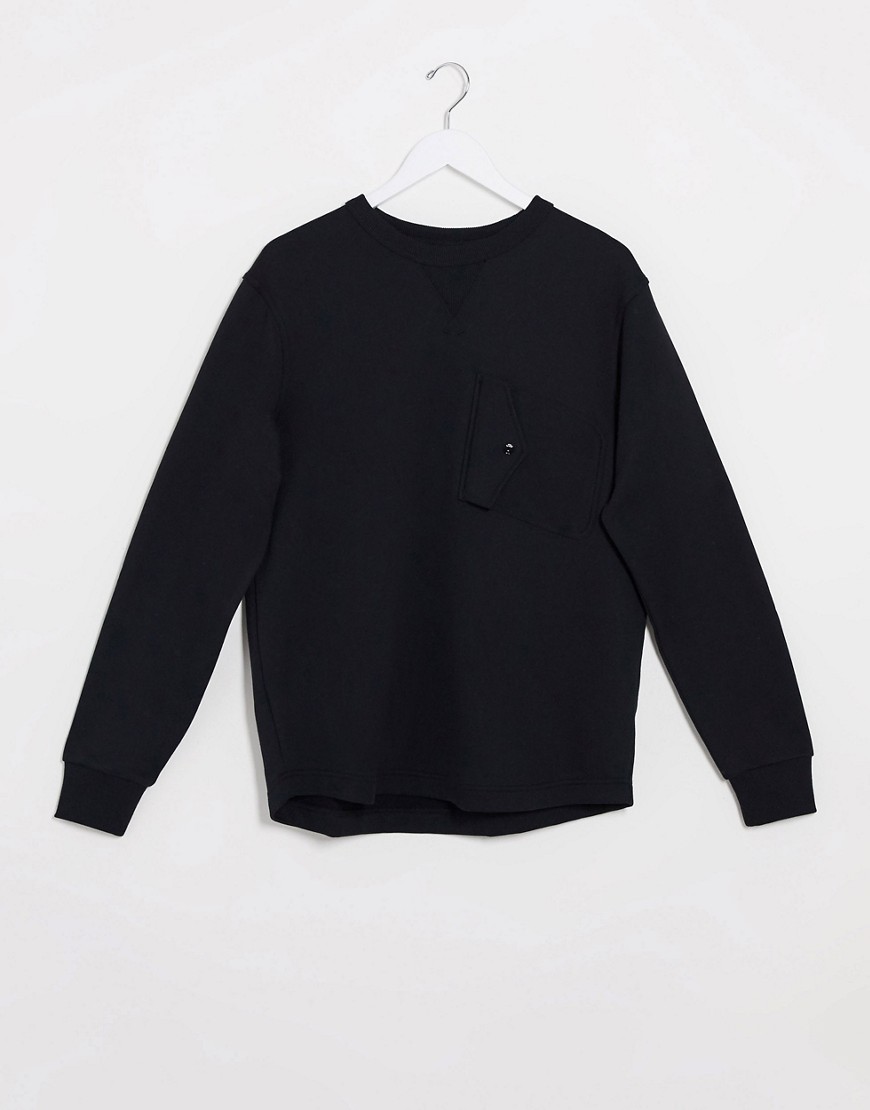 G-Star - Sweatshirt met borstzak in zwart