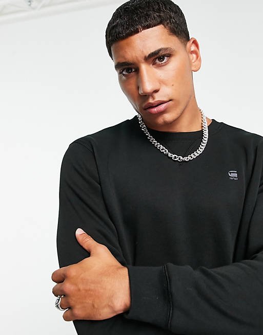 G-Star sweatshirt with small logo in black