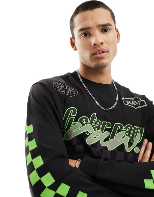 Tee shirt manche longue g star deals