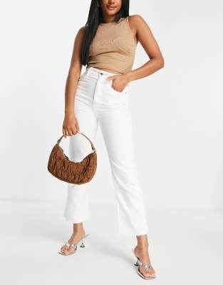 G-Star - Tedie - Jeans dritti a vita ultra alta colore bianco