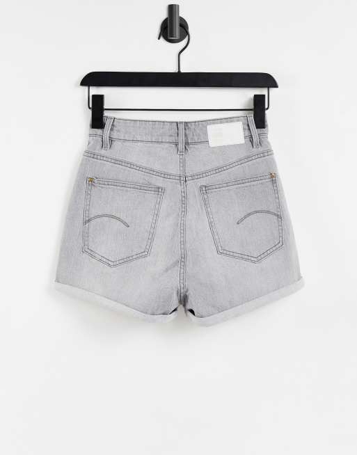 G-Star - Tedie - Short en jean effet vieilli avec taille ultra haute et ourlets retroussés - Gris, 2 de 4