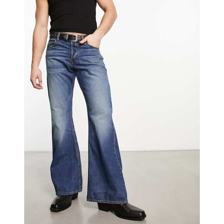 excuus In zicht Voorwaarden G-Star Triple A bootcut jeans in midwash blue | ASOS