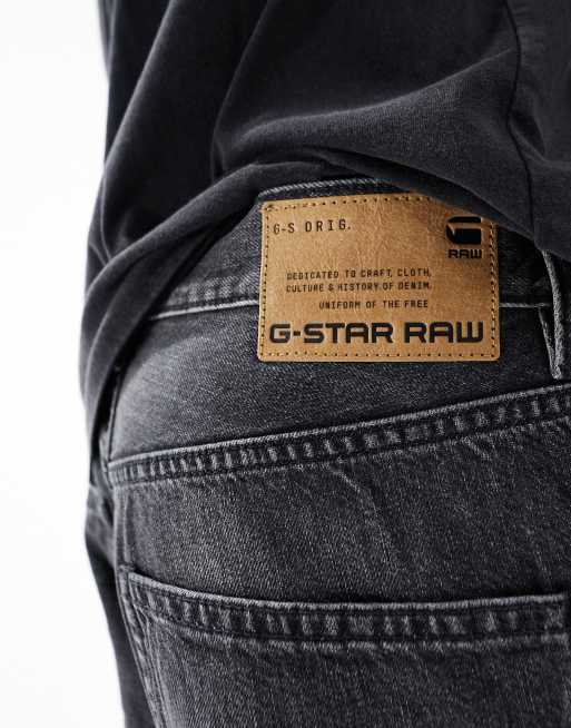 G-Star type 96 loose fit jeans in black washed denim