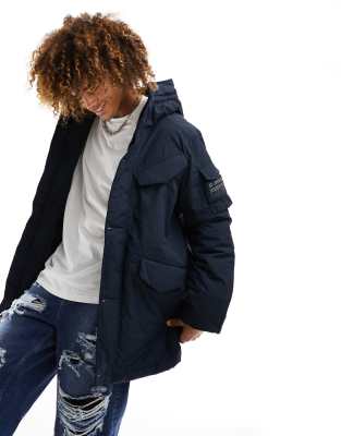 G-Star vodan padded hooded parka in navy