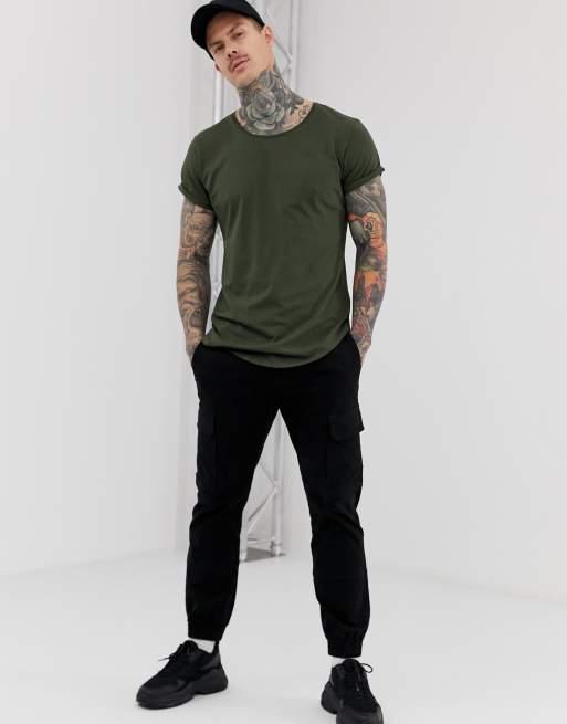 G Star Vontoni long line t shirt in green ASOS