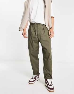 G-Star Worker relaxed fit pants in khaki-Green