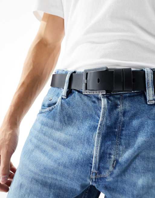 G-star - Zuko - Leren riem in zwart