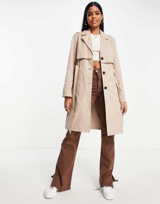 Gabardina beis de Pimkie ASOS