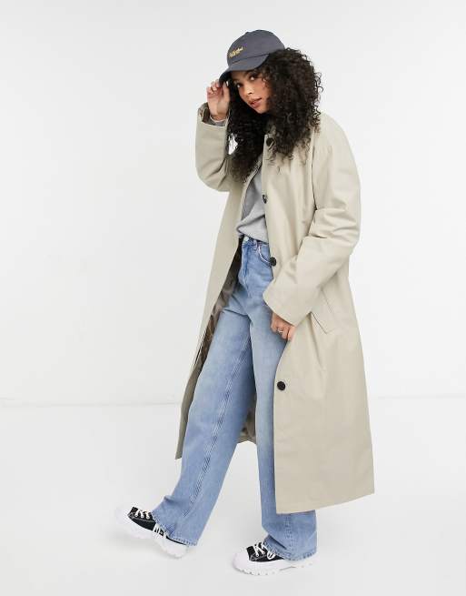 Gabardina color piedra extragrande de estilo boyfriend Hero de ASOS DESIGN Tall, 4 de 4