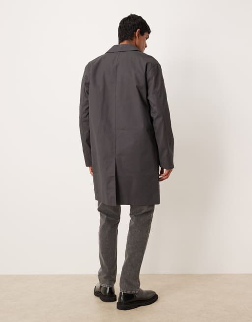 Gabardina gris carbón extragrande de ASOS DESIGN, 3 de 5