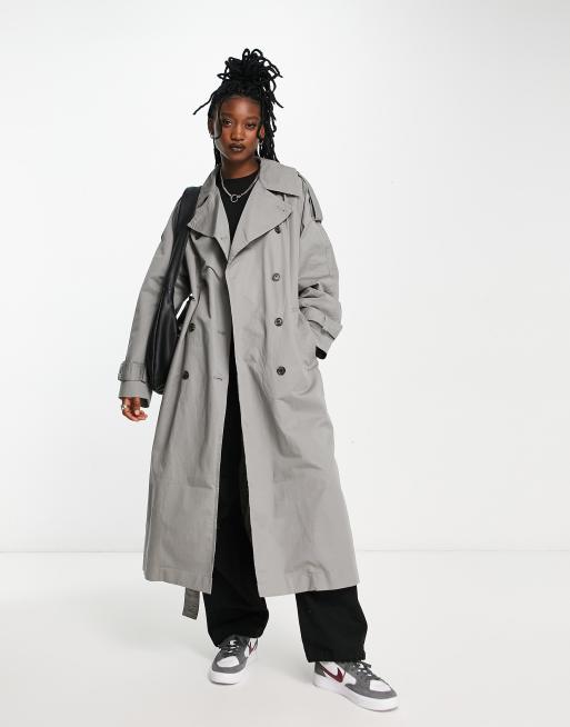 Gabardina gris Zenni de Weekday