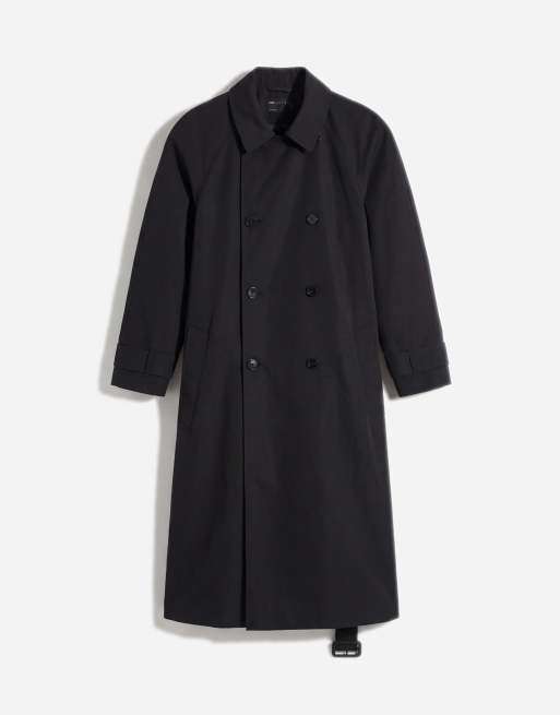 Gabardina larga negra impermeable de ASOS DESIGN Curve, 5 de 7