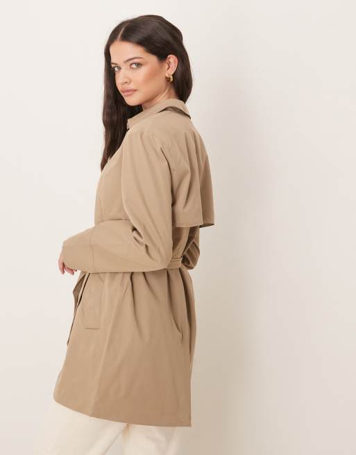 Gabardina marrón claro de JDY, 2 de 4