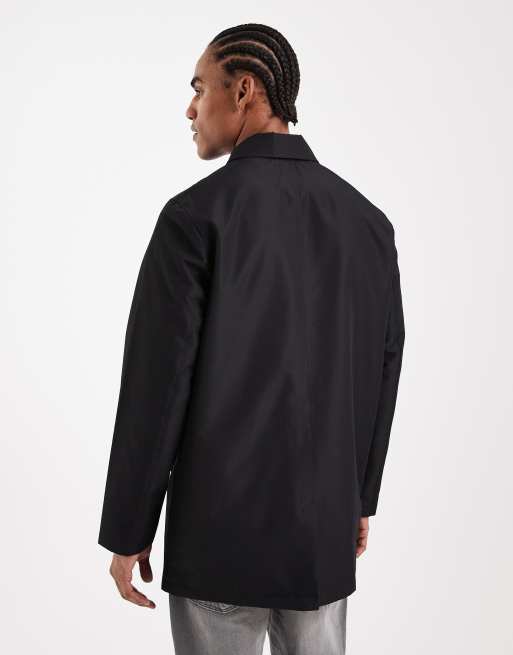 Gabardina negra con detalle de solapas de ONLY & SONS, 3 de 5