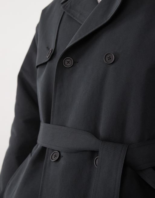 Gabardina negra de ASOS DESIGN, 3 de 5